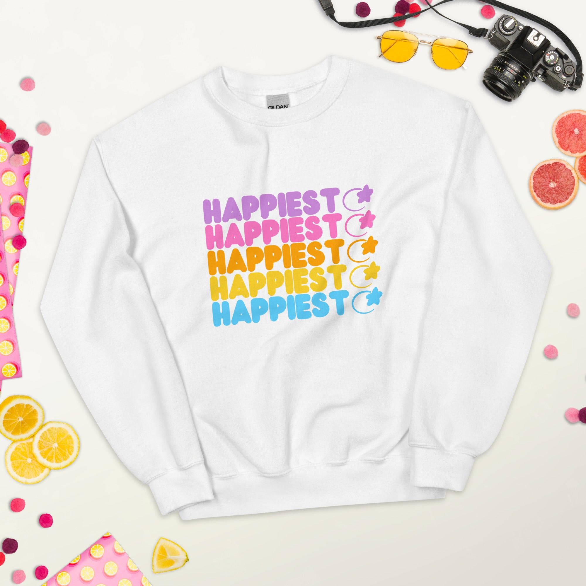 Happiest Rainbow Unisex Sweatshirt