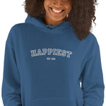Load image into Gallery viewer, Happiest Alumni Embroidered Unisex Hoodie
