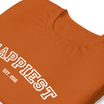 Load image into Gallery viewer, Bright Happiest Alumni Unisex t-shirt
