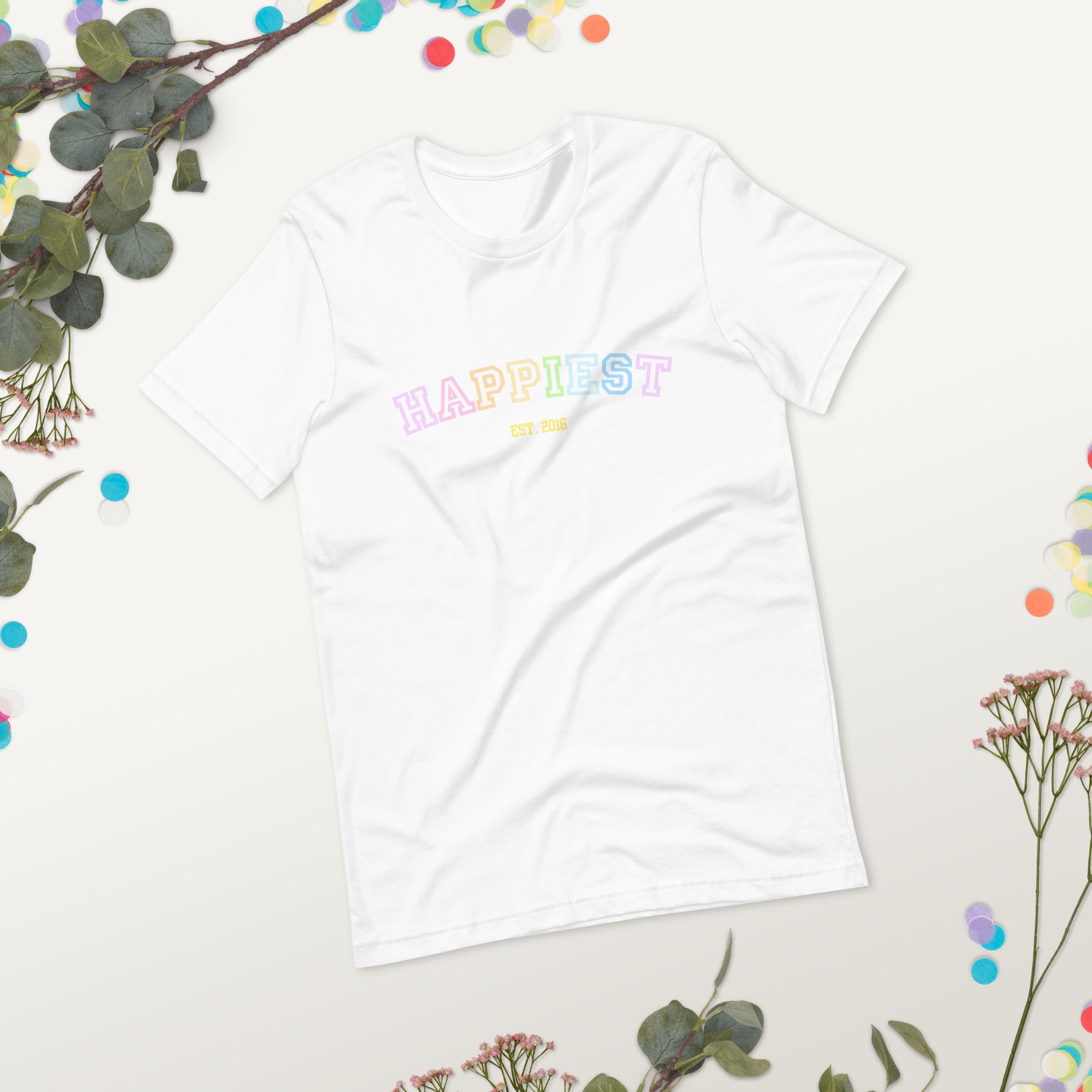 Pastel Rainbow Alumni Printed Unisex t-shirt