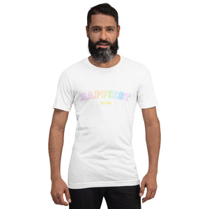 Pastel Rainbow Alumni Printed Unisex t-shirt