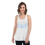 Load image into Gallery viewer, Step Into Your Power Women&#39;s Flowy Racerback Tank
